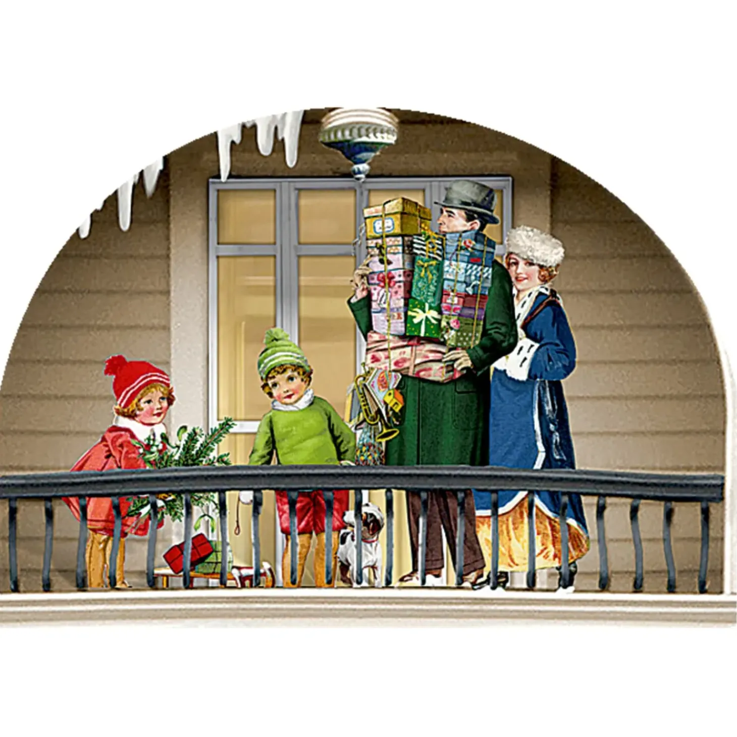 Adventskalender "Nostalgische Weihnachtsladchen-Leporello"