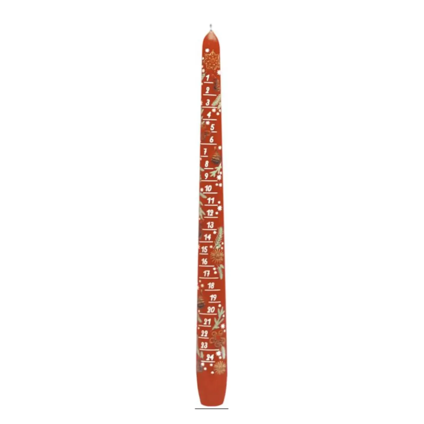Adventskalenderkerze Rot