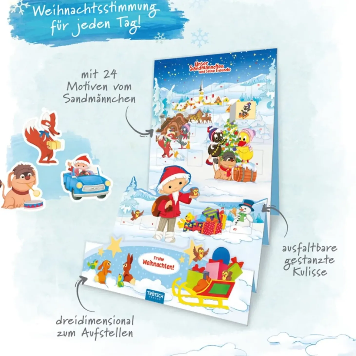 Aufstell-Adventskalender "Sandmann"