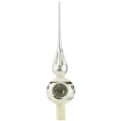 Baumspitze Silber Mit Silbernem Reflex-Stern