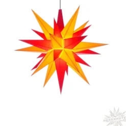 Herrnhuter Stern Rot/Gelb, 40Cm, Papier