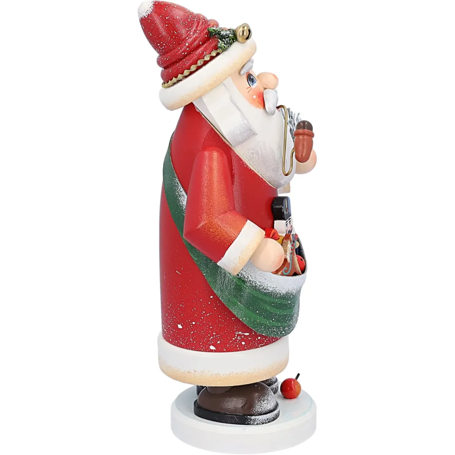 Holzknoddl "Nostalgischer Weihnachtsmann", Rauchermannchen