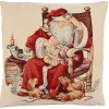 Kissenhulle "Der Weihnachtsmann Mit Wunschliste"