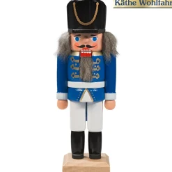 Nussknacker "Husar" Blau, 14,5Cm