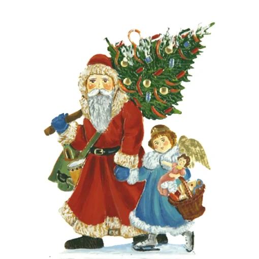 Weihnachtsmann Mit Engel